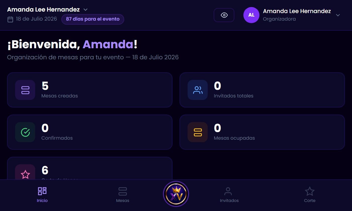 Seating Chart Digital Miss XV VIP